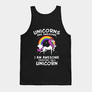 Unicorns Are Awesome Tank Top